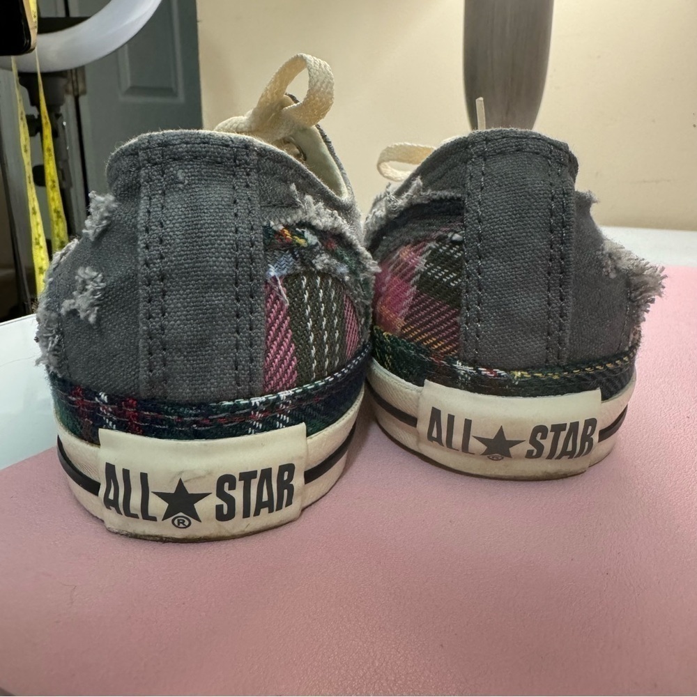 Converse vintage distressed patchwork sneakers - image 6